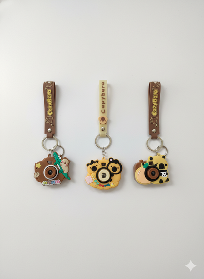 Capybara Projection Camera Keychain
