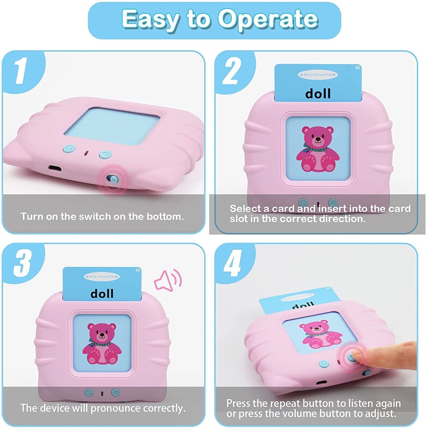 Card Early Education Device For Kids