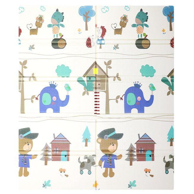 Children Double Sided Folding Play Mat (180 cm×200 cm)