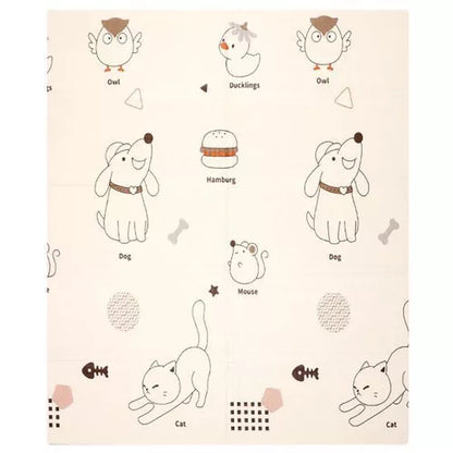 Children Double Sided Folding Play Mat (180 cm×200 cm)