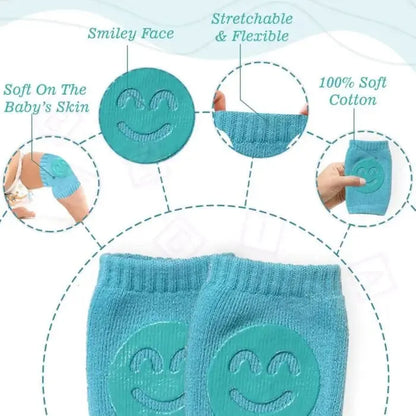 Children's Anti-slip Knee Pads(0-1y) Cyan- S