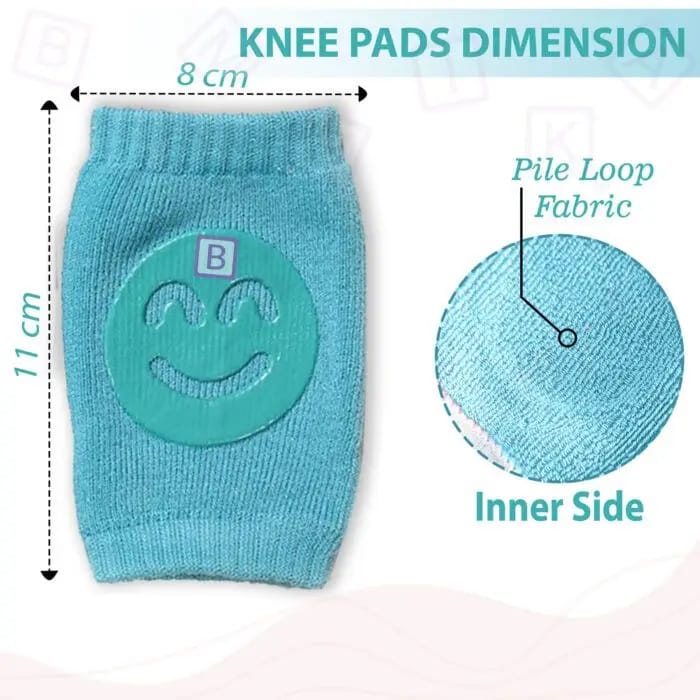 Children's Anti-slip Knee Pads(0-1y) Cyan- S