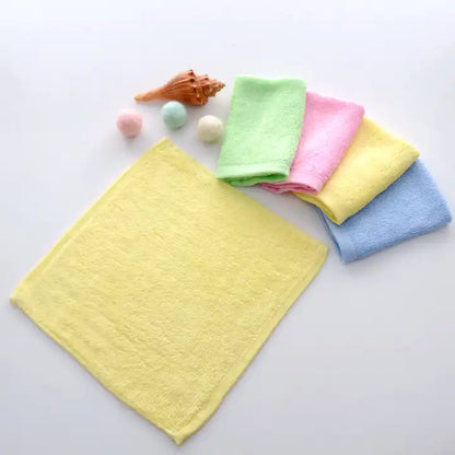 Children's Soft Face Towel 100% Bamboo Fiber Washcloths- 6 Pcs