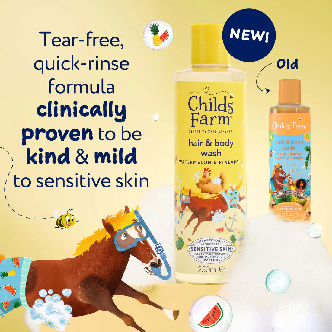 Childs Farm Hair & Body Wash- Watermelon & Pineapple 250ml