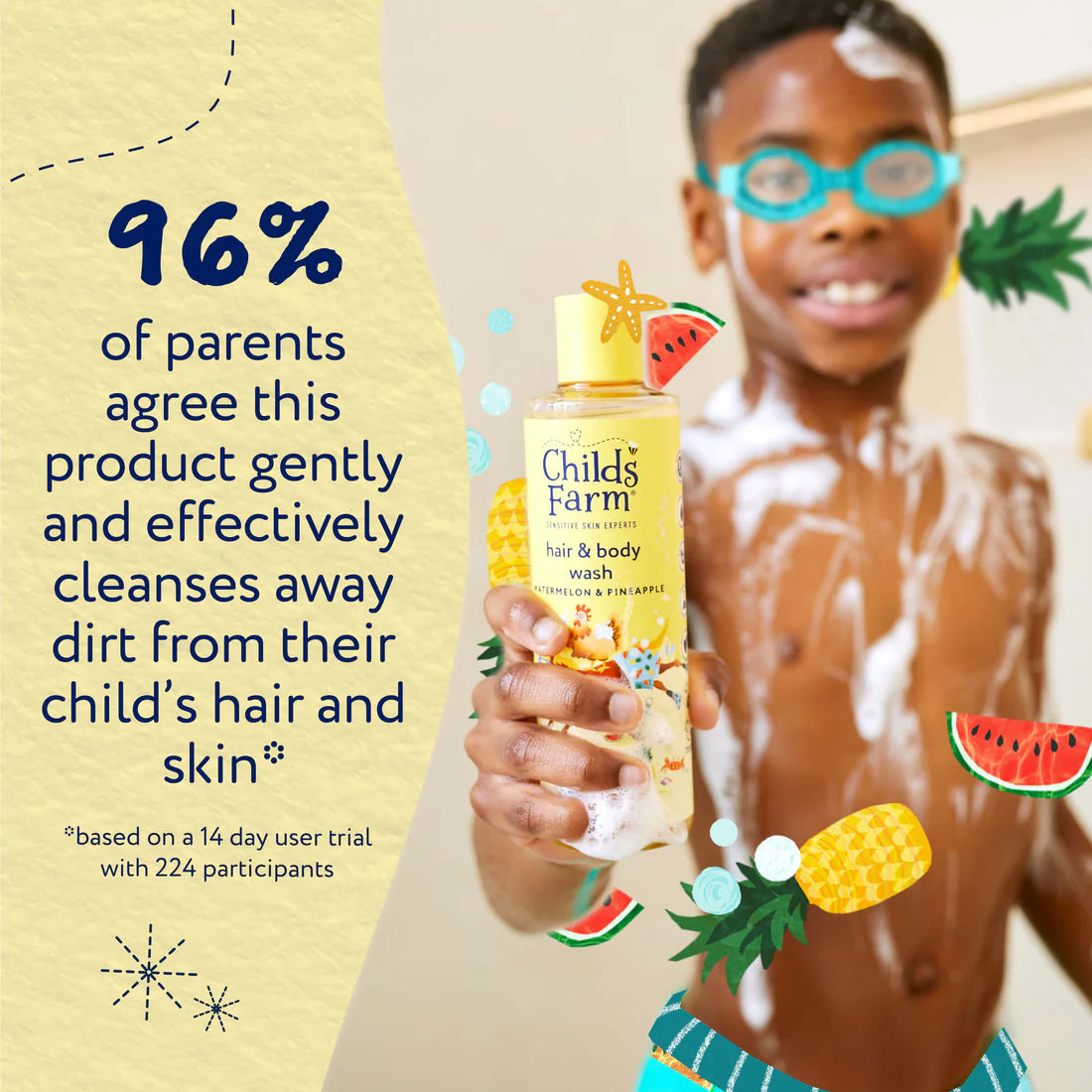 Childs Farm Hair & Body Wash- Watermelon & Pineapple 250ml