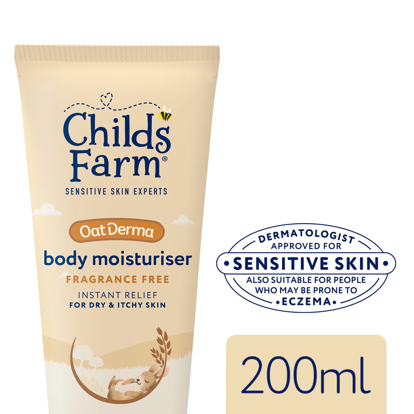 Childs Farm Oatderma Body Moisturiser Fragrance-Free 200ml