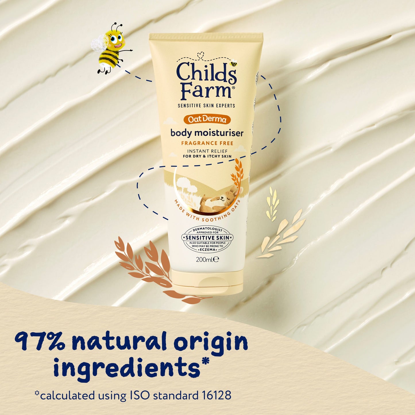 Childs Farm Oatderma Body Moisturiser Fragrance-Free 200ml