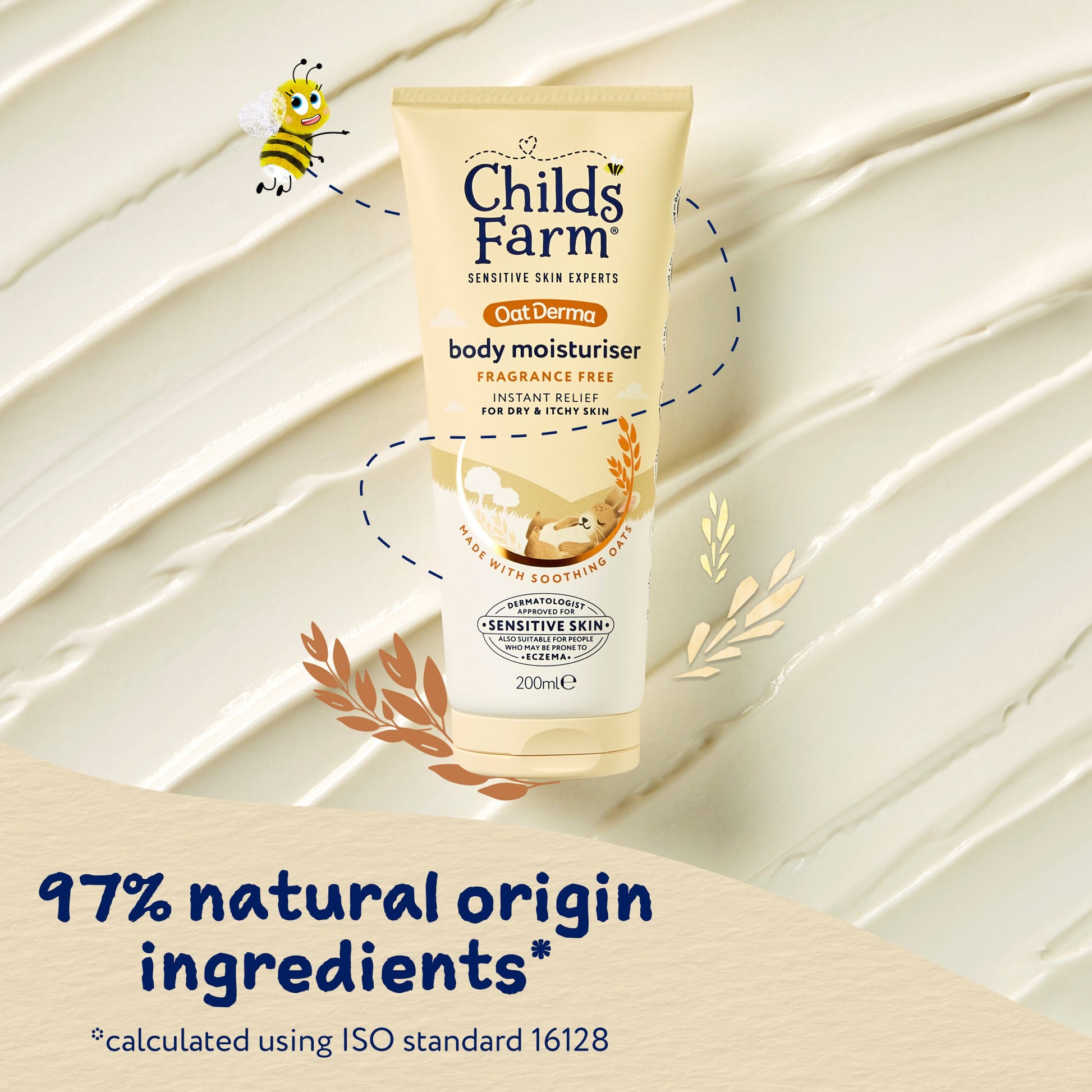 Childs Farm Oatderma Body Moisturiser Fragrance-Free 200ml