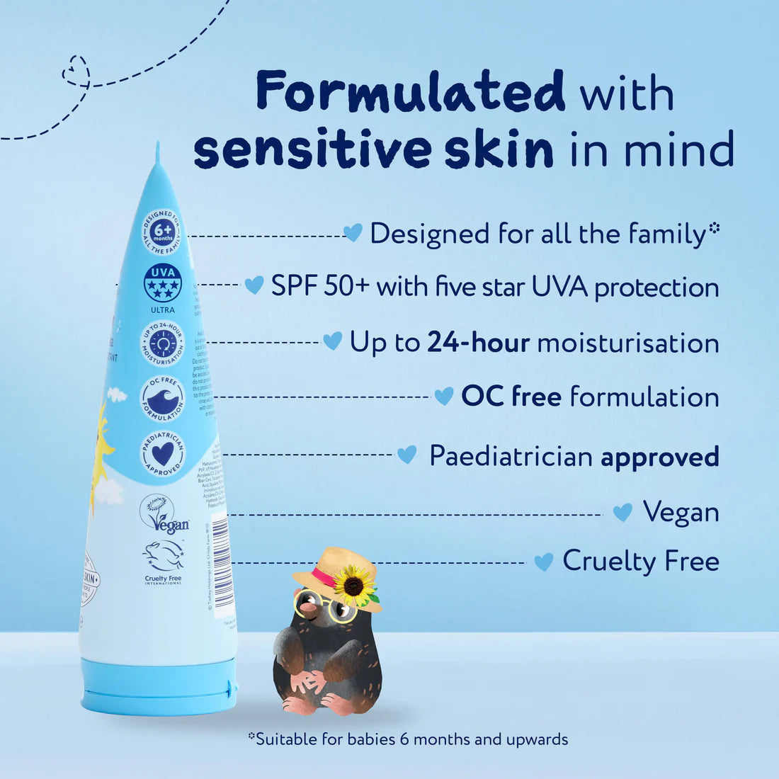 Childs Farm Sun Cream for Sensitive Skin SPF50+ 100ml