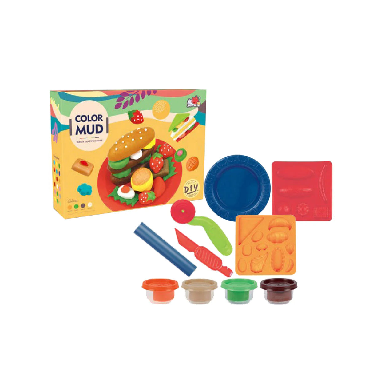 Color Mud DIY Burger Sandwich Set (5838-63) 3+Years