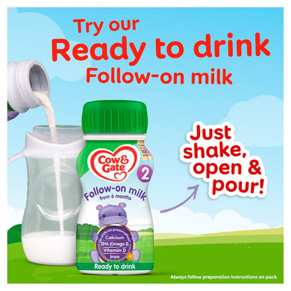 Cow & Gate 2 Follow-On Milk Ready to Drink 200ml