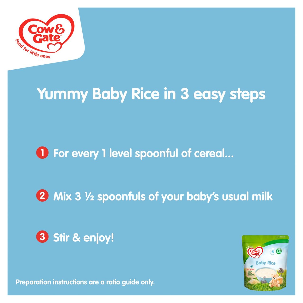 Cow & Gate Baby Rice Baby Cereal (From 4-6m) 100g