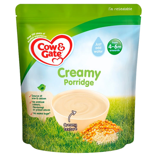 Cow & Gate Creamy Porridge Baby Cereal (From 4-6m) 100g