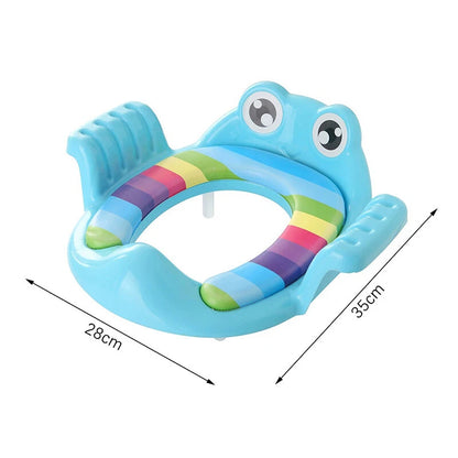 Cute Cartoon Comfortable Potty Seat- Blue