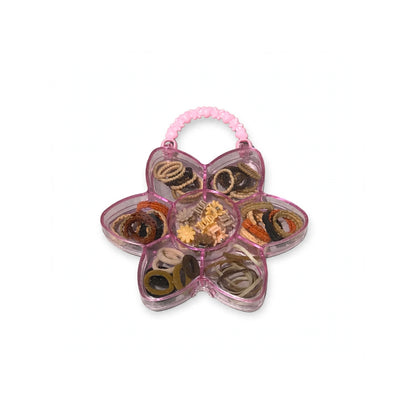 Cute Flower-Shaped Baby Hair Band Gift Box Set (3Y+)-Neutral Tones