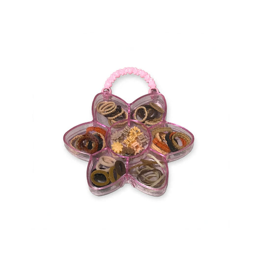 Cute Flower-Shaped Baby Hair Band Gift Box Set (3Y+)-Neutral Tones