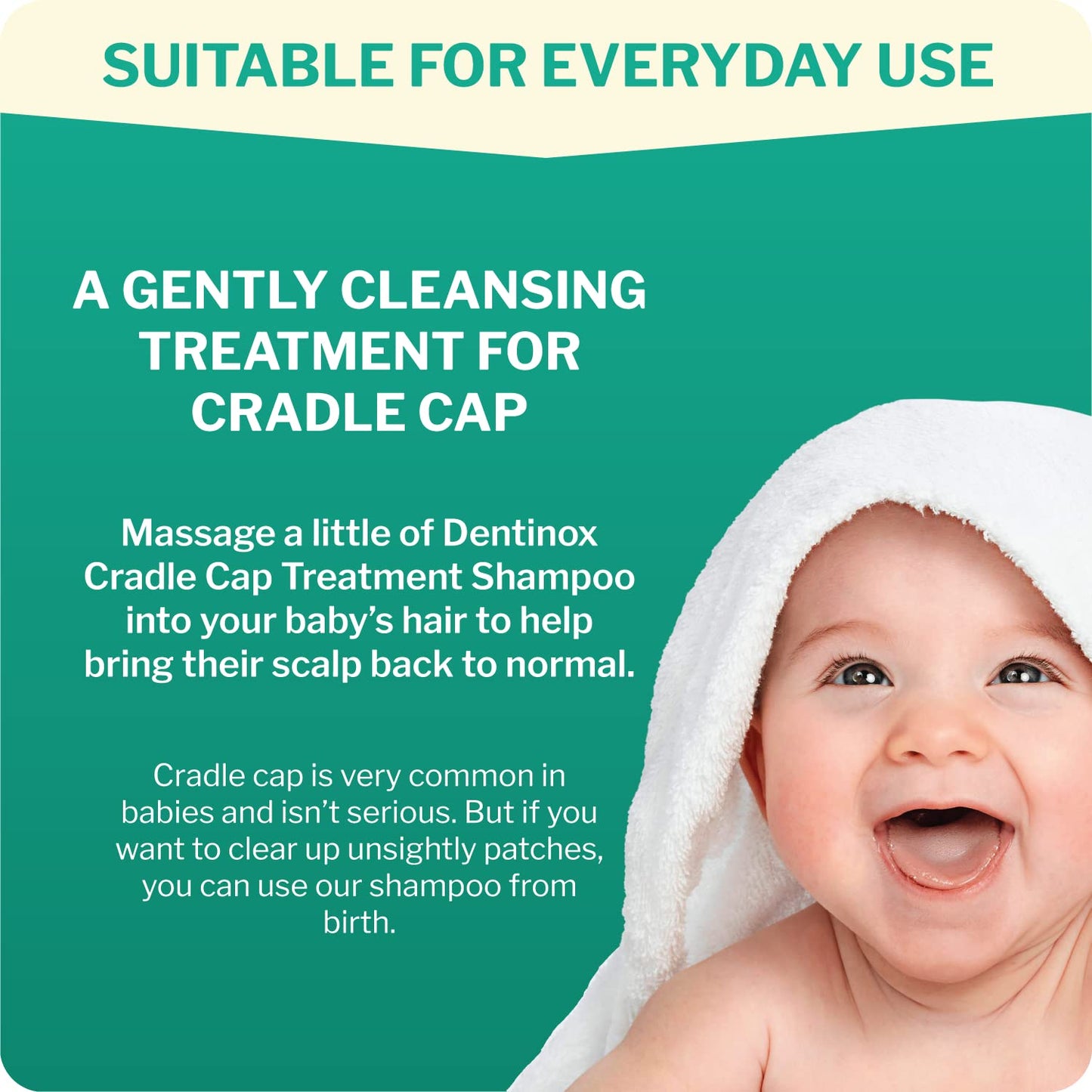 Dentinox Cradle Cap Baby Shampoo 125ml