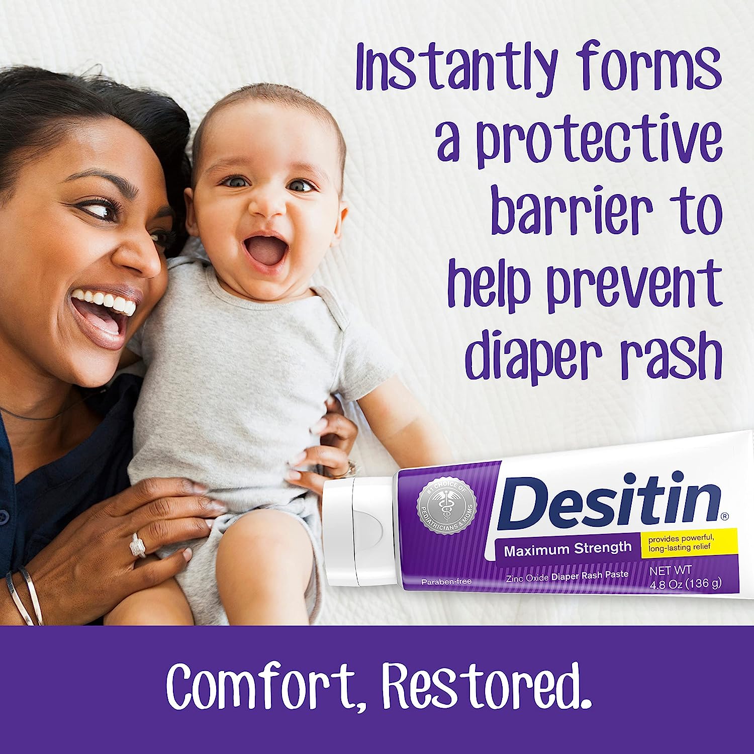 Desitin Maximum Strength Baby Diaper Rash Cream 136g