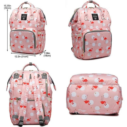 Diaper Bag Backpack Duck Pink