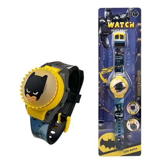 Disney Anime Kids Rotate Watch with Flash Light- Batman