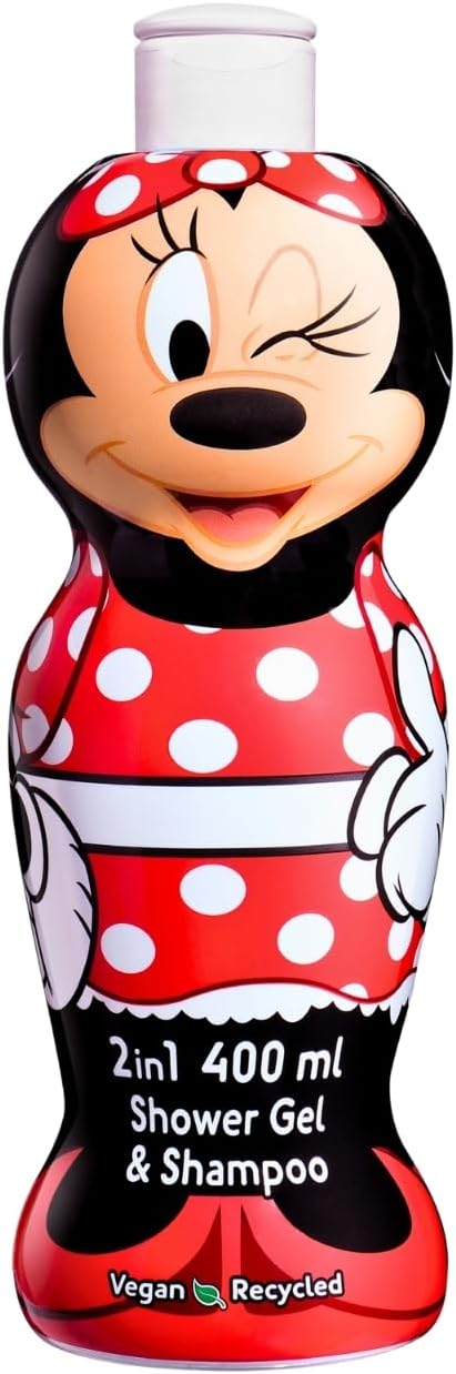 Disney Minnie Mouse 2in1 Kids Shower Gel & Shampoo 400ml