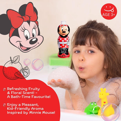 Disney Minnie Mouse 2in1 Kids Shower Gel & Shampoo 400ml