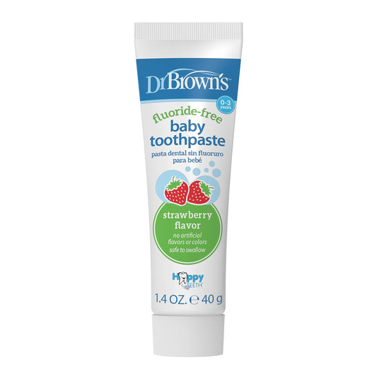 Dr. Brown's Baby Toothpaste Strawberry Flavor 0-3 Years 40g