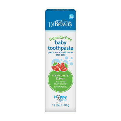 Dr. Brown's Baby Toothpaste Strawberry Flavor 0-3 Years 40g