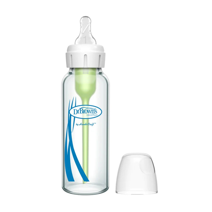 Dr. Brown's Options+ Anti Colic Narrow Neck Baby Glass Bottle (0m+) 250ml