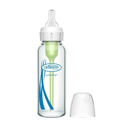 Dr. Brown's Options+ Anti Colic Narrow Neck Baby Glass Bottle (0m+) 250ml