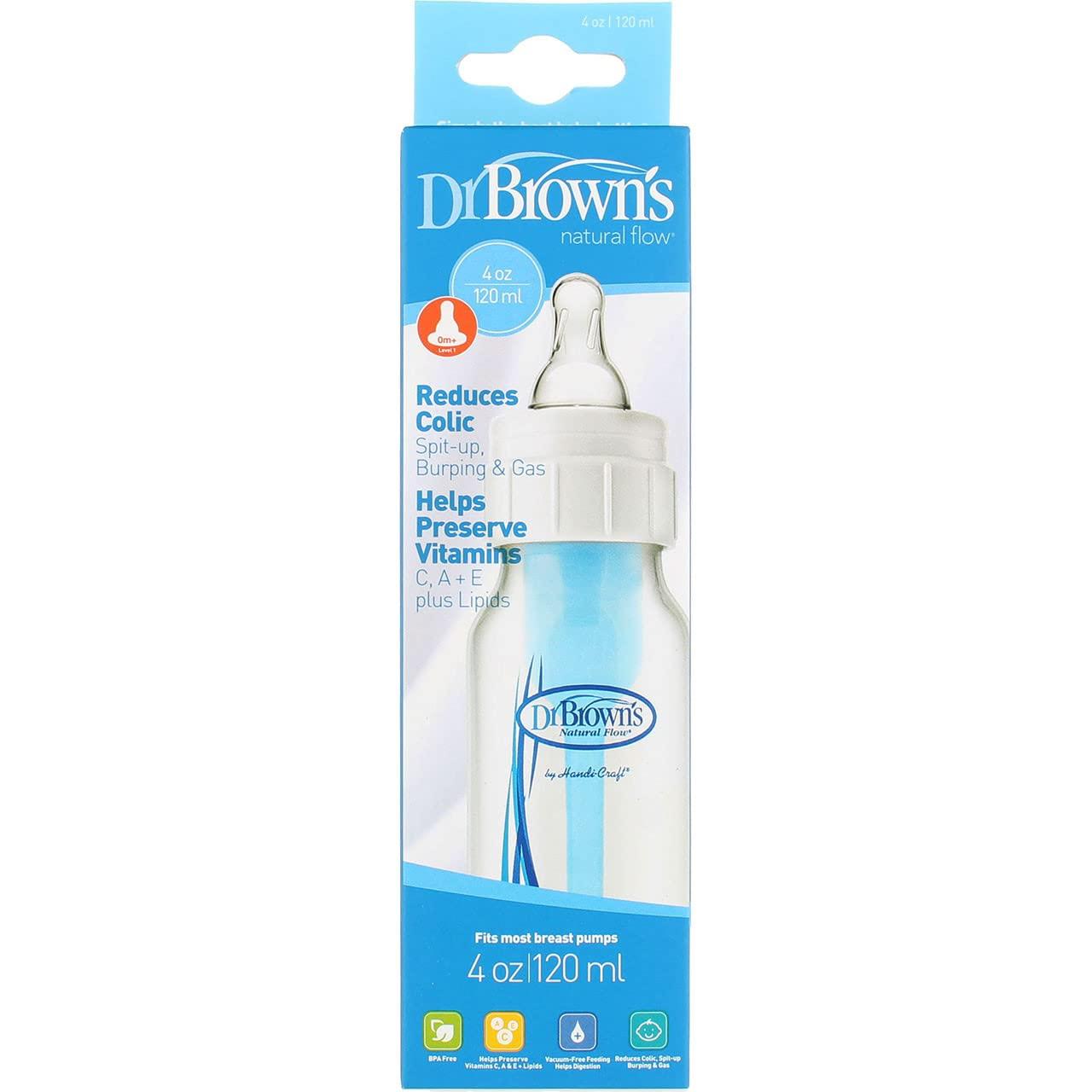 Dr Brown's Natural Flow Feeding Bottle Level 1 (0m+) 120ml