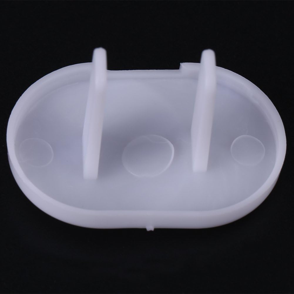 Dummy Socket Blocker Plug Guard 2 Pin Round-White