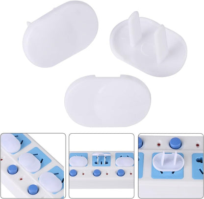 Dummy Socket Blocker Plug Guard 2 Pin Round-White