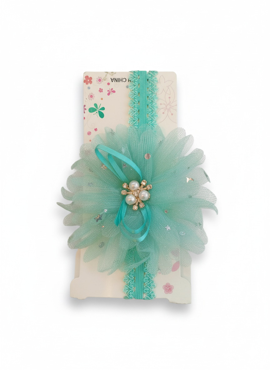 Elegant Floral Baby Headband (0-18m)