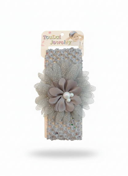 Elegant Floral Baby Headband (0-18m)