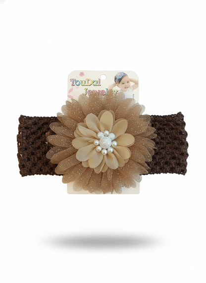 Elegant Floral Baby Headband (0-18m)