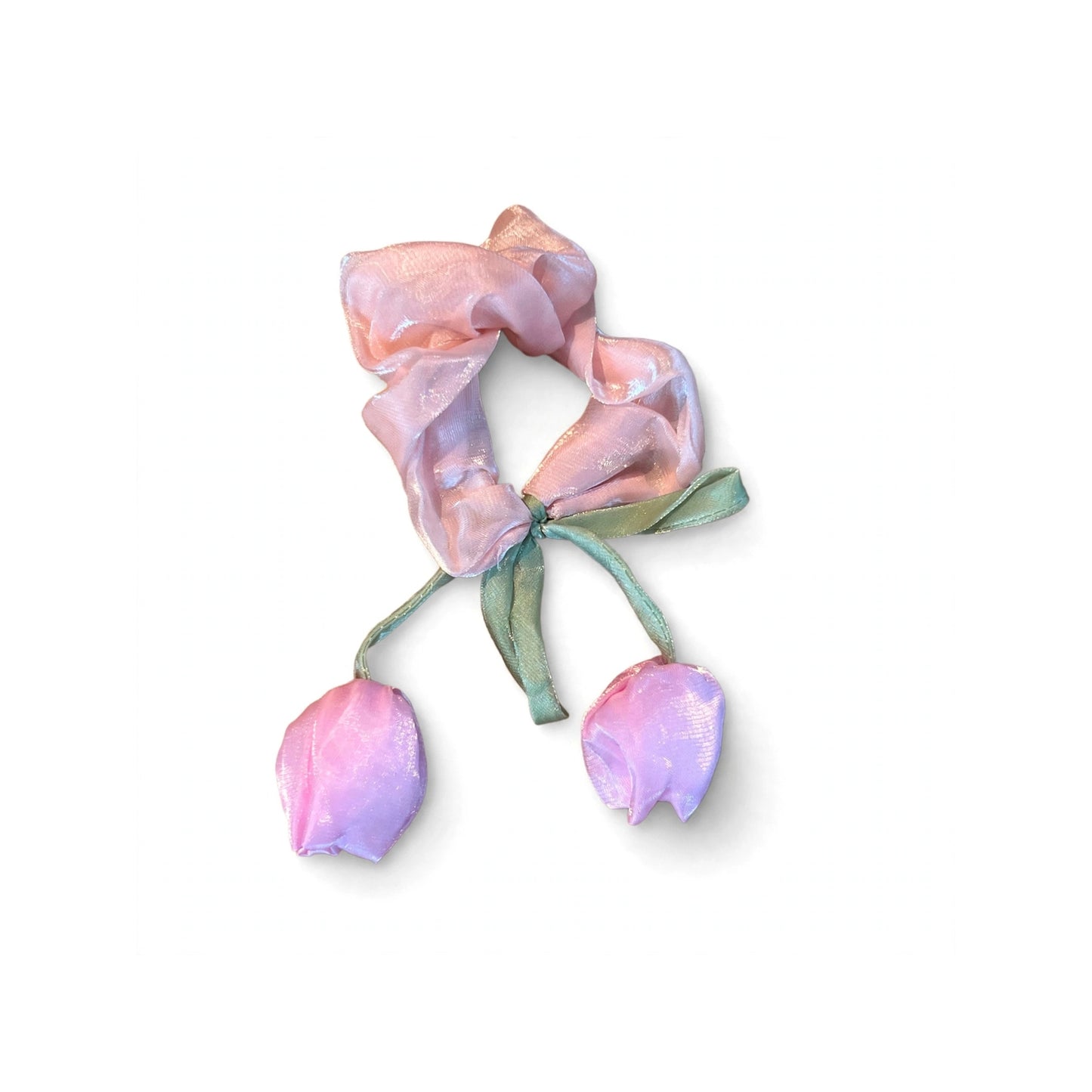 Elegant Tulip Charm Hair Scrunchie (Random)