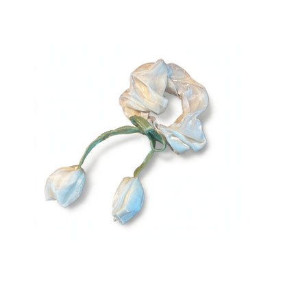 Elegant Tulip Charm Hair Scrunchie (Random)
