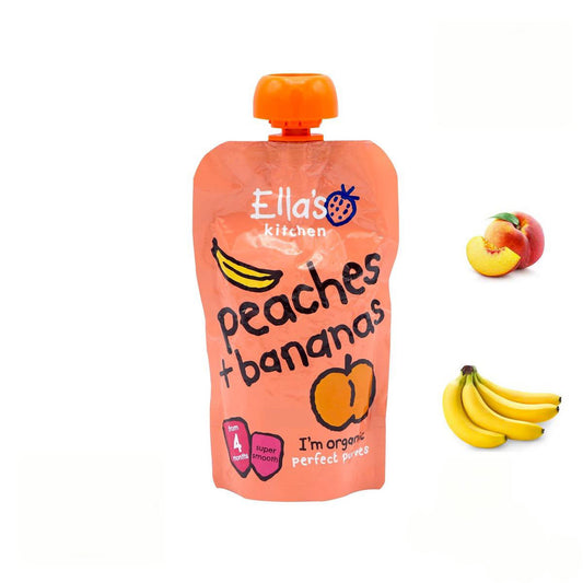 Ella's Kitchen Baby Pouch-Peaches and Bananas (4m+) 120g