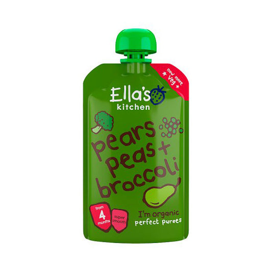 Ella's Kitchen Baby Pouch-Broccoli, Peas & Pears (4m+) 120g