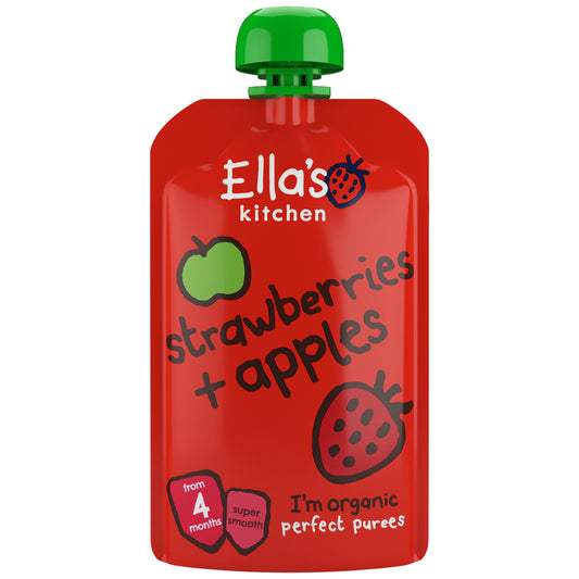 Ella's Kitchen Baby Pouch- Strawberries and Apples (4m+) 120g
