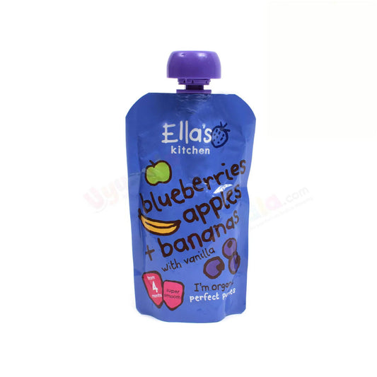 Ella's Kitchen Baby Pouch-Blueberries, Apples And Bananas (4m+) 120g