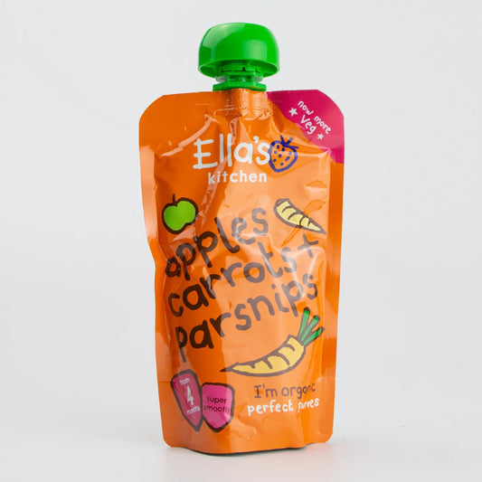 Ella's Kitchen Baby Pouch-Apples, Carrots and Parsnips (4m+) 120g
