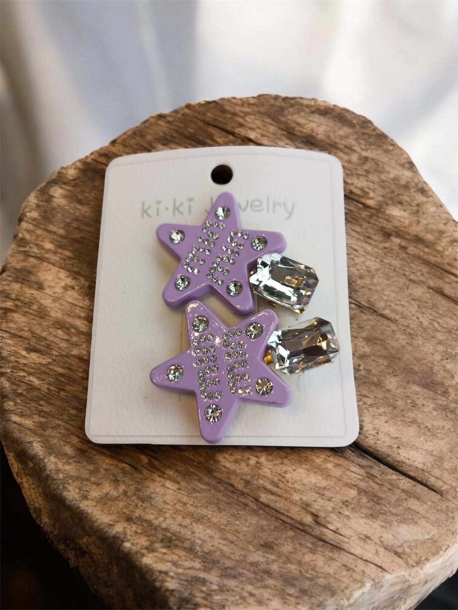 Hair Clip Lavender Star