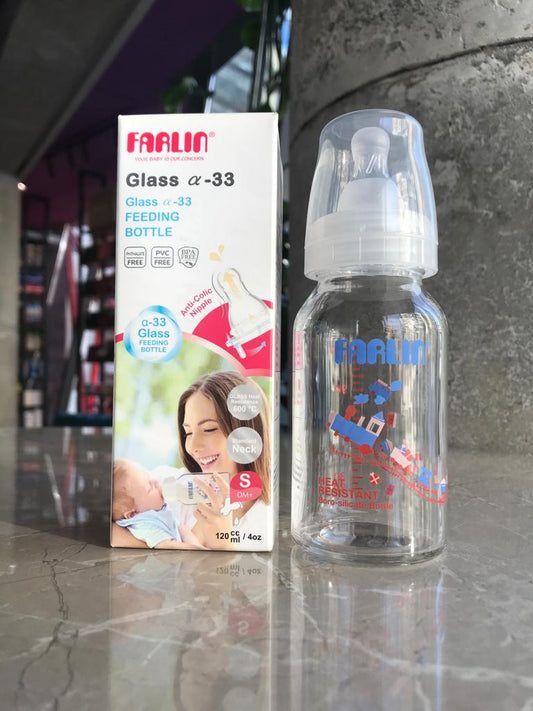 Farlin Feeder Glass A-33 Feeding Bottle S (0m+) 120ml