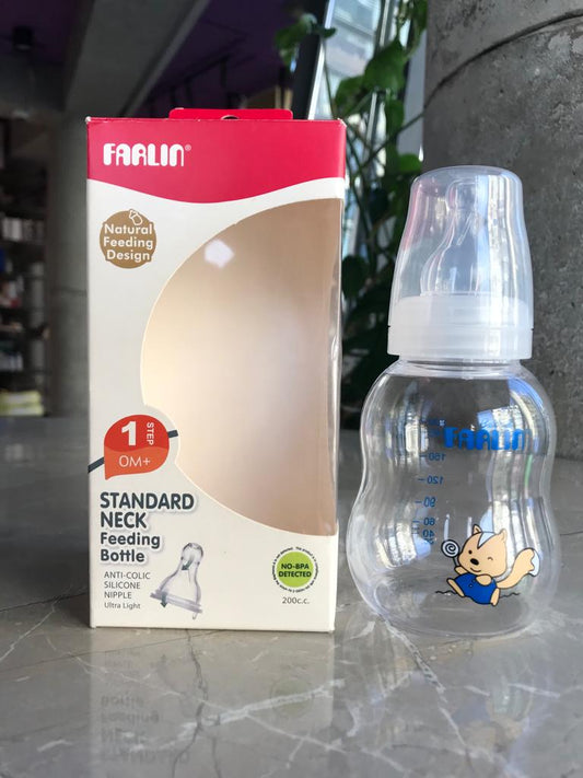 Farlin Standard Neck Natural Feeding Bottle Size S (0m+) 200ml