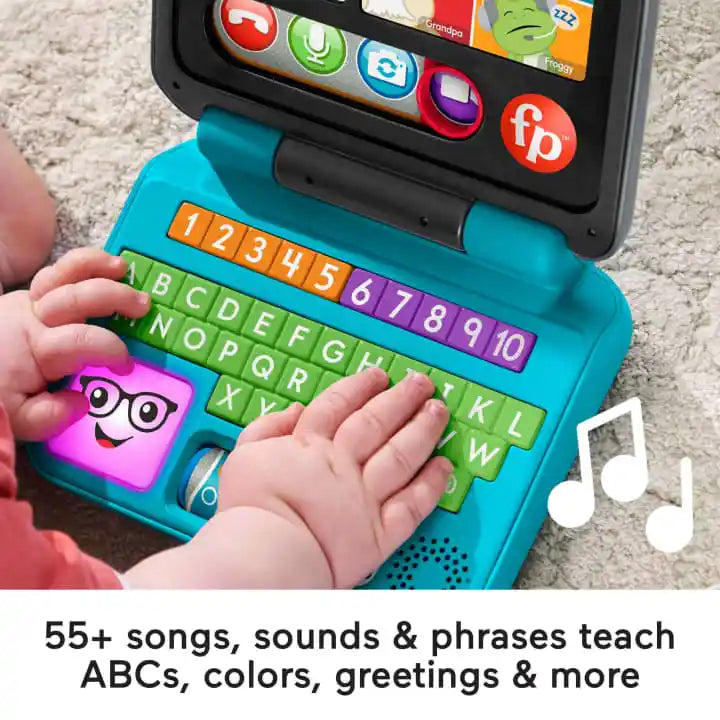 Fisher-Price HCF33 Laugh & Learn Let's Connect Pretend Laptop