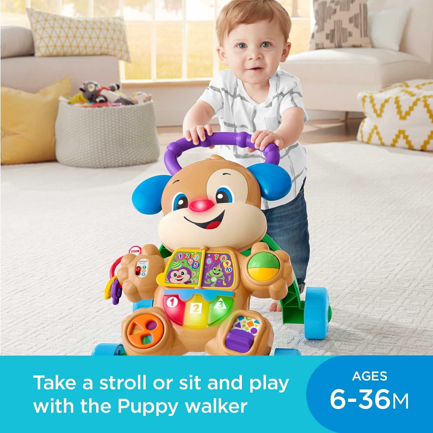 Fisher Price FHY94 Laugh & Learn Smart Stages Learn with Puppy Walker