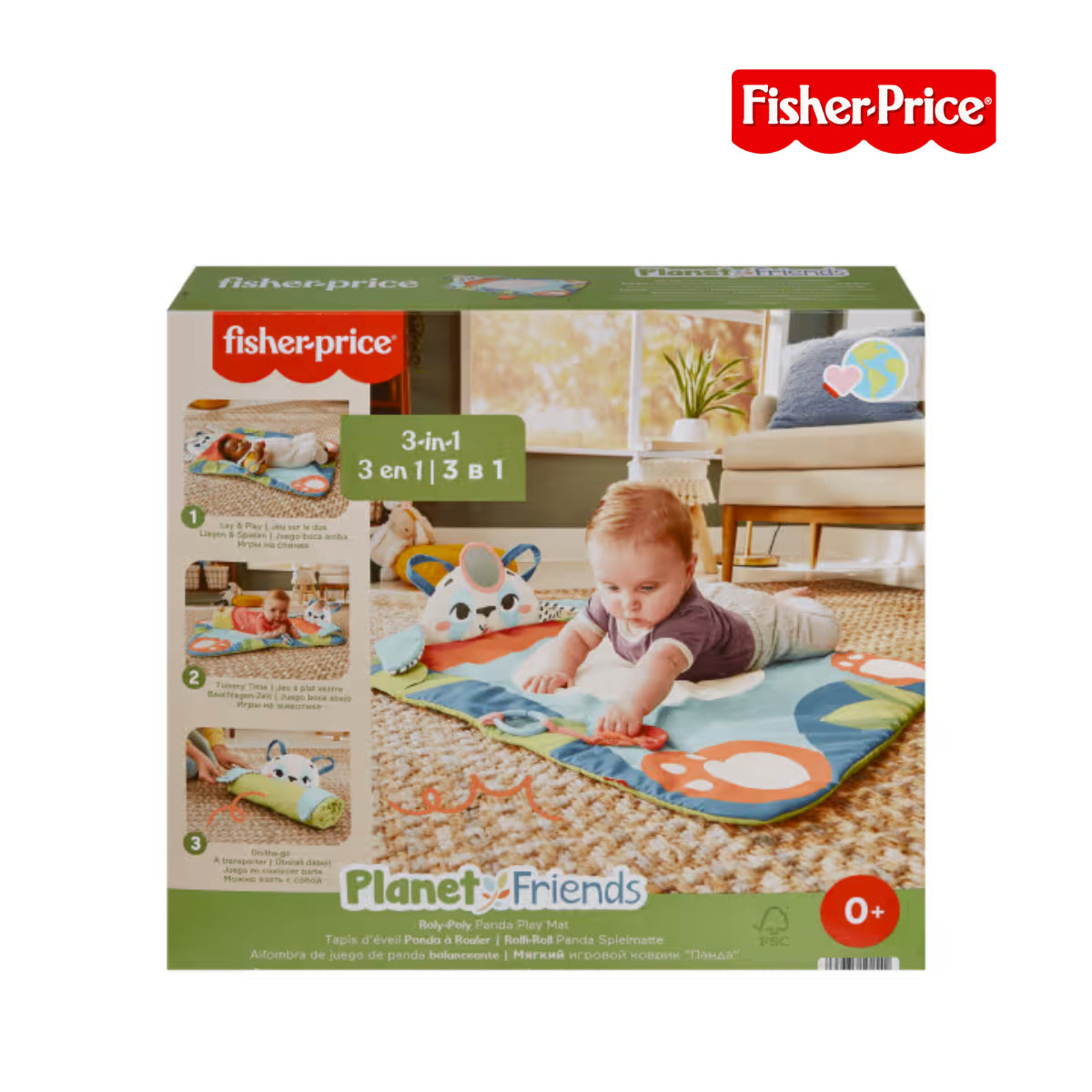 Fisher Price HKD65 Roly Poly Panda Play Mat