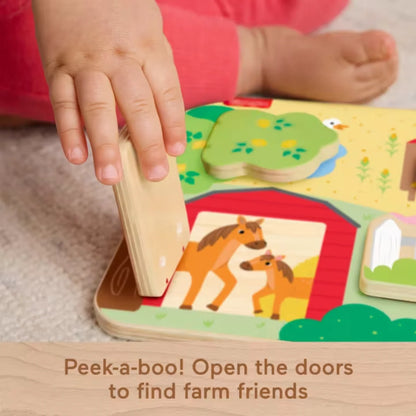Fisher Price JCY33 Wooden Farm Animal Board (12m+)